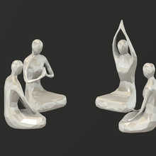 meditation poly art decor decora house yoga 3d print model - Mito3D
