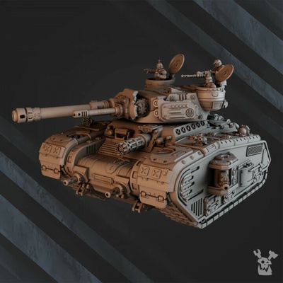 medium battle tank rapid dagger rd-77 sci-fi vehicle wargaming heavy tabletop infantry 28mm alternative proxy grimdark 3d print model - Mito3D