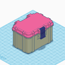 medio caja almacenar objetos 3d print model - Mito3D
