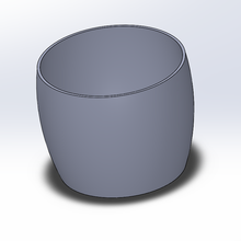 medium cache pot 3d print model - Mito3D