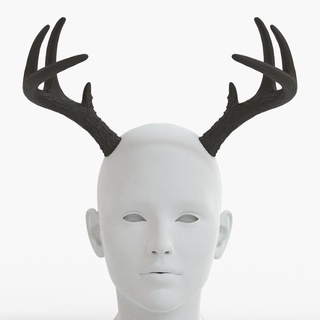 medium deer antlers tracy 3d model print file costume cosplay tiefling faun dragon ram demon devil horns goat 3d print model - Mito3D