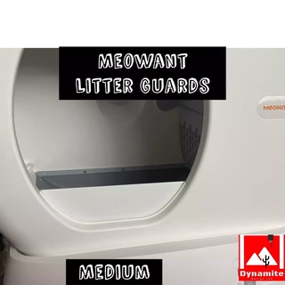 medium litter guard airrobo meowant cat box dynamite design lab kitten robot 3d print model - Mito3D