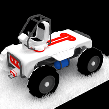 médio rover jogo astroneer espaço videogames carros a arte primeira versão nave espacial 3d print model - Mito3D