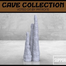 medium stalagmite - tabletop scatter terrain game toy rpg miniature mini gaming fantasy dungeons dragons dnd collection cave 3d print model - Mito3D
