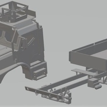 medium tactical vehicle replacement printable truck game 3d print model - Mito3D