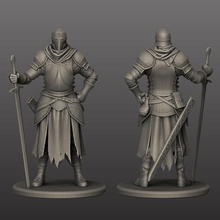 medival knight art guard d&d fighter human swordsman 3d print model - Mito3D