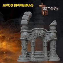 medival ruins bow warhammer d&d 3d print model - Mito3D