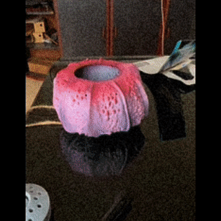 Meduse hängend Qualle Pflanzer self watering System Auto füllen Blumentopf 3d print model - Mito3D