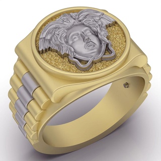 Meduse Ring Meduse Ring Silber Gold Schmuck druckbar 3d Modell Trend Mode Design zbrush Tiger 3d print model - Mito3D