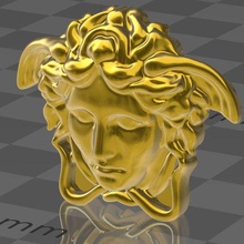 medusa versace jewelry artjewel 3d print model - Mito3D