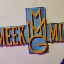meek logo music hip hop dreamcheaser 3d print model - Mito3D