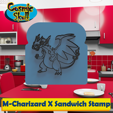 mega charizard sanduíche carimbo Pokémon charmander charme gigantamax Charizard pão cozinha ferramenta decoração presente funcional 3d print model - Mito3D