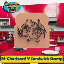 mega charizard sandviç pul pokemon Charmander Charmeleon Gigantamax sihirbaz ekmek mutfak araç dekorasyon hediye işlevsel 3d print model - Mito3D