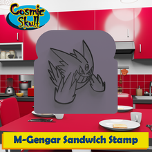 mega gengar sanduíche carimbo Pokémon fantasma gastamente assombração Gengar gigantamax pão cozinha ferramenta decoração presente funcional 3d print model - Mito3D