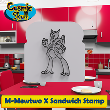 mega mewtwo sandviç pul pokemon efsanevi kafese koymak Gigantamax ekmek mutfak araç dekorasyon hediye işlevsel 3d print model - Mito3D