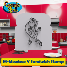 mega mewtwo Sandwich Stempel Pokémon legendär miauen Mega Gigantamax Brot Küche Werkzeug Dekoration Geschenk funktional 3d print model - Mito3D