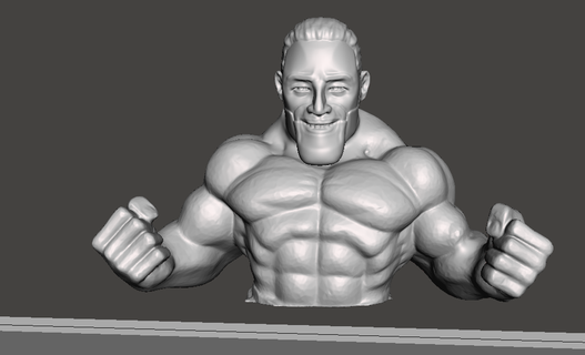 mega gigachat sigma chat giga blue label world muscle muscular 3d print model - Mito3D