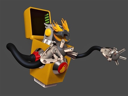 mega homem aquecedor Megaman calor desenho animado desenhos animados 3d print model - Mito3D
