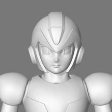 mega man x fan art 3d yazıcı modeli sanat şekil karakter oyun cyborg andriod rockman megaman 3d print model - Mito3D