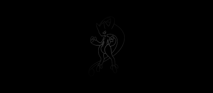 mega mewtwo pokemon pared Arte maullar anime empujar Lun espadas ligero fanáticos estrella guerras ilustrador friki jugador nerd familiafriki Transversal arte fan verde megaevolución 3d print model - Mito3D