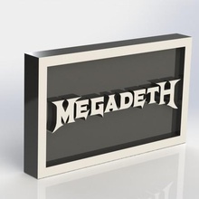 megadeath placa a arte música taiced 3d print model - Mito3D