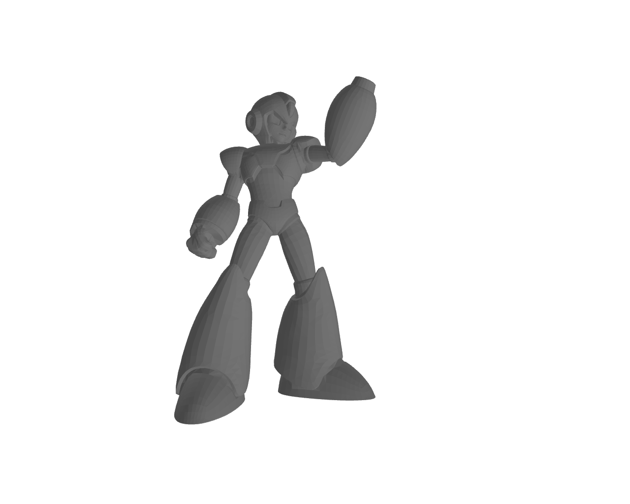 Megaman 3D print model - Mito3D