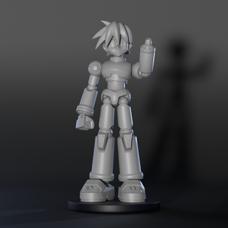 Megaman Rocha volnutt Admirador arte modelo 3d print model - Mito3D