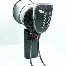 megaphone handle 9v battery holder audio amplifier loudspeaker non protest speaker parts 3d print model - Mito3D