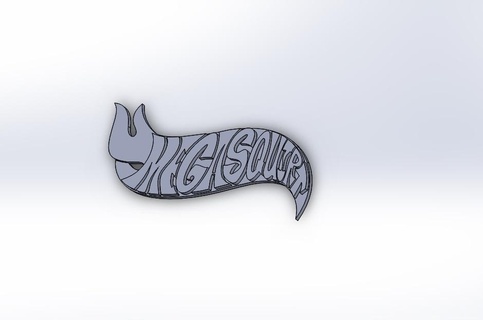 Megasquirt distintivo logo 3d print model - Mito3D