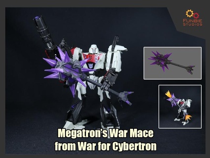 megatron guerra Mazo transformadores Cybertron 3d print model - Mito3D