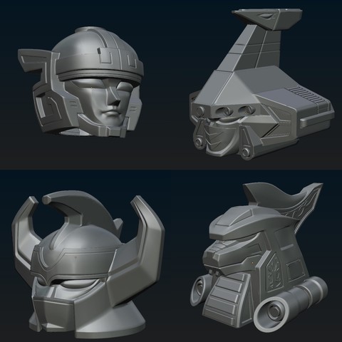 megazord helmets various sentai powerrangers power rangers 3D print model - Mito3D