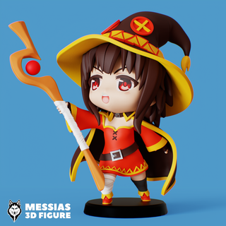 Megumin Juni Chibi konosuba meguminfigure Anime Sammlerstücke 3dprintedfigures AnimeMerchandise 3d print model - Mito3D