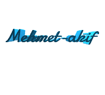 mehmet-akif boy male man first name decoration art home day bricoloup 3d 3d print model - Mito3D