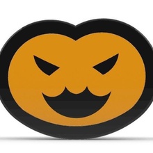 mei halloween pumpkin pendantkeychain game overwatch hair needle hairneedle props accessoires cosplay 3d print model - Mito3D
