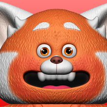 meilin Lee tournant rouge art mei jouets idiots Pixar disney Panda géant fourrure animal 3d print model - Mito3D