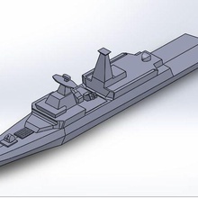 morbido a200 fregata architettura nave guerra Inghilterra Elisabetta mini 3d Uniti d'America nato arte rc modello corazzata stampa attrezzo creatore gioco Olanda Sud africano 3d print model - Mito3D