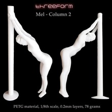 mel coluna 2 pose a arte figurine threeform 3d print model - Mito3D