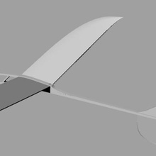 mela 2 plane model glider airplane balsa wing game 3d print model - Mito3D