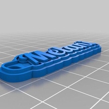 melani joyería joya personalizado llaveros 3d print model - Mito3D