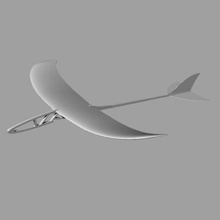 melaplane modello di aliante aereo gioco 3d print model - Mito3D