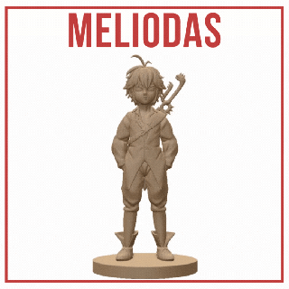 meliodas nanatsu taizai mortale peccati anime manica demone Capitano drago peccato ira Elisabetta energia spada avventura amicizia escanor Drago 3d print model - Mito3D