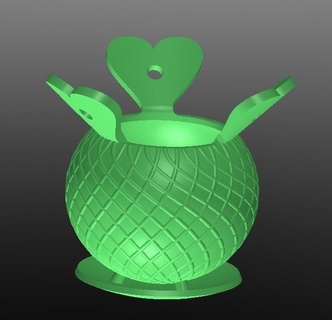 melon Accueil maison fleur pot imaginatif artistique 3d print model - Mito3D