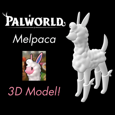 melpaka 3d model palworld arkadaş dünya oyun pokemon xbox 3d print model - Mito3D