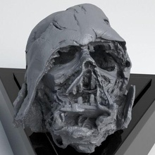 derretido o capacete de darth vader - star wars crânio 3d modelo impressão a arte tamanho da vida 3d print model - Mito3D