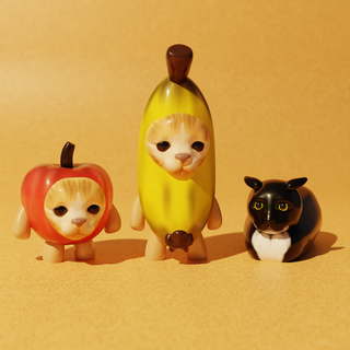meme Katzen Sammlung gefeuert Maxwell geöffnet glücklich Fröhlich Banane Bananacat Weinen Meme 3d print model - Mito3D