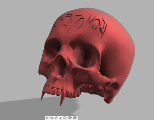 memento mori vampire skull art gothic skulls ornamental halloween 3d print model - Mito3D