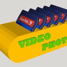 memory card holder various 3d print model - Mito3D