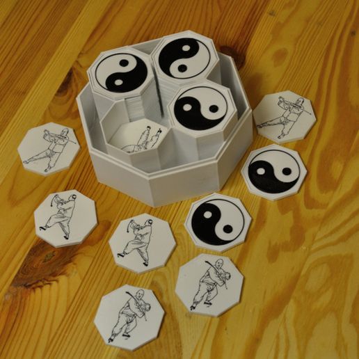 Erinnerung Spiel Yin Yang tai Chi Bagua Trigramm 3D print model - Mito3D