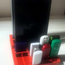 Erinnerung Halter Unterstützung multi Gadget Veranstalter USB sd schwer Scheibe Mikro 3d print model - Mito3D