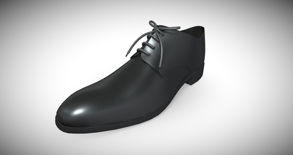 men's classic formal shoes 3d print model - Mito3D